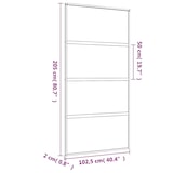 thumbnail of vidaXL Schiebetür Golden 102,5x205 cm ESG-Klarglas und Aluminium