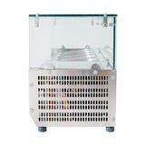 thumbnail of Romux® Kühlvitrinen für Tapas 200x33x44 cm aus Edelstahl und Glashaube mit 10 Becken GN 1/4 | Gekühlte Vitrine mit digitalem Dixell-Thermostat
