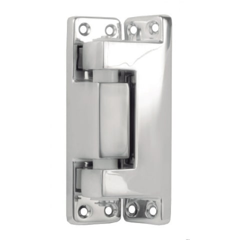 Bisagra para puerta cámara frigorífica industrial con rampa para Izquierda Cromado - 208