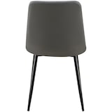 thumbnail of Silla de comedor Antibes tapizada en polipiel Gris oscuro