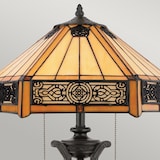 thumbnail of Lampada Da Scrivania Tiffany Indus Metallo Bronzo Vintage 2 Luci E27