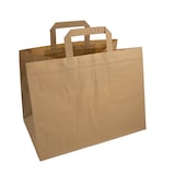 thumbnail of Sacs en papier Kraft recyclé 32+22x25 cm (11000 unités - 1 palette)