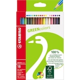 thumbnail of Lápices de color GREENcolors, caja de cartón con 18 lápices