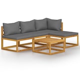 thumbnail of vidaXL 5-tlg. Garten-Lounge-Set mit Auflagen Massivholz Akazie