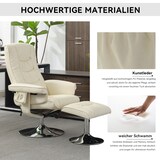 thumbnail of Massagesessel Beige 79x79x106 cm mit PU-Polsterung und 5-Punkt-Massagegerät für Wohnzimmer und Schlafzimmer