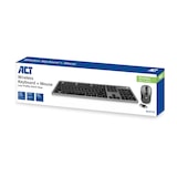 thumbnail of ACT AC5710 Draadloos Toetsenbord + Muis | Set | USB-C/USB-A ontvanger | Qwerty/US layout | Multimedia | Low Profile - Stille Toets | Zwart/Grijs