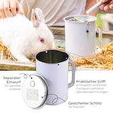 thumbnail of HMF 48000-07 Spendendose mit Griff, 14,5 x 10 cm, Lichtgrau