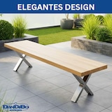 thumbnail of DanDiBo 2x Bankgestell Edelstahl 43 x 40 cm Bank Füße Bankbeine 96677 Bankkufen Couchtisch Tisch Beine Tischgestell