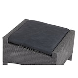 thumbnail of Tarrington House Pouf Malin, alluminio/poliuretano, 42 x 71 x 61 cm, grigio