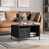 thumbnail of vidaXL Couchtisch Schwarz 68,5x50x43,5 cm Kaltgewalzter Stahl