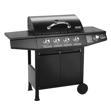 TAINO BASIC gasbarbecue BBQ GRILLWAGEN 4 roestvrijstalen branders zijbrander TÜV barbecue