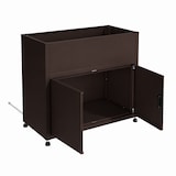 thumbnail of Armoire de rangement extérieur avec jardinière – Acier galvanisé marron