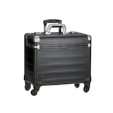 thumbnail of Alumaxx Pilotenkoffer Aktenkoffer groß Trolley Busines vier 360° Rollen schwarz 45169