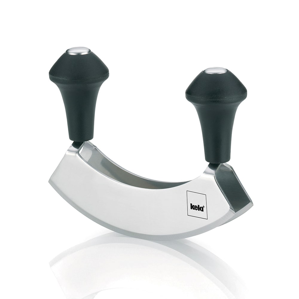 Hachoir demi-lune Ganda -  Noir Autre forme Acier Inoxydable (inox  Kela 13.50x4.00 cm