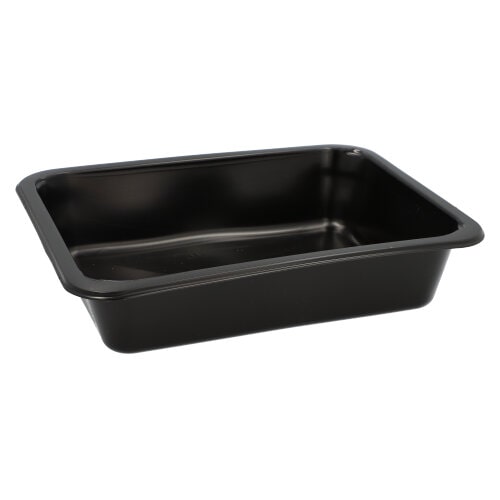 PAPSTAR, Menuschalen, PP 1-vaks 4,5 cm x 22,7 cm x 17,8 cm zwart