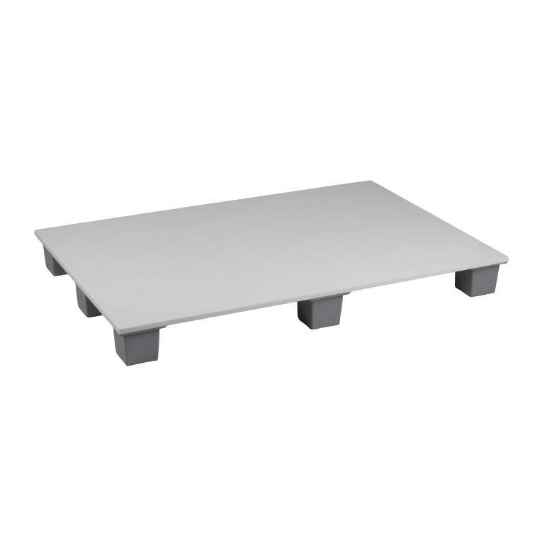 Mc Ristorazione, Pallet, PP, 80x120x12 cm., Bianco