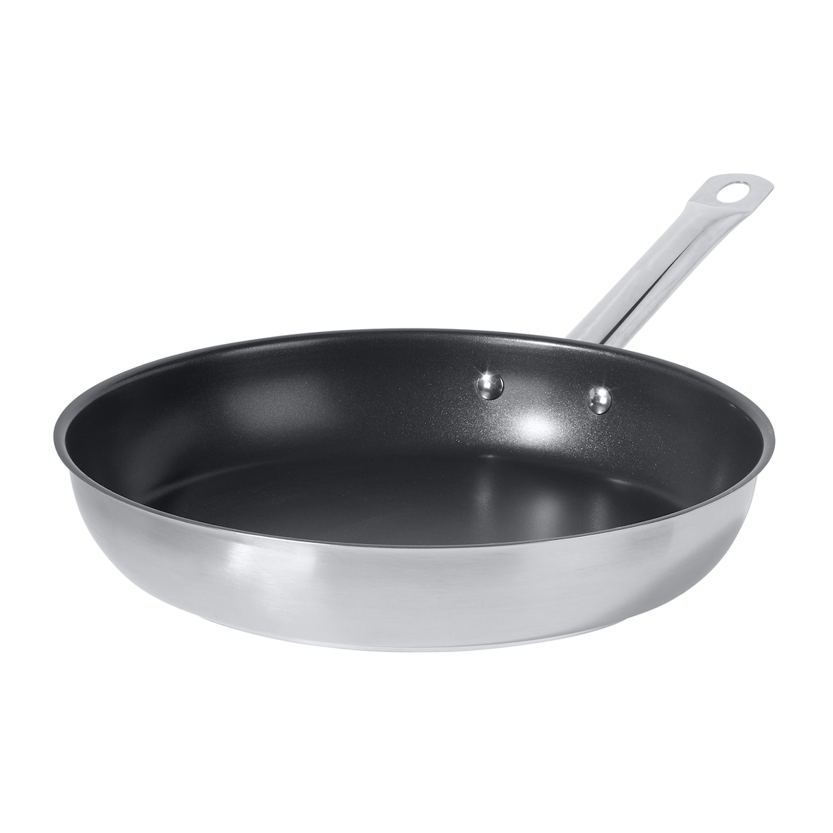 METRO PROFESSIONAL Frigideira, aço inoxidável, Ø 24 cm, altura: 7.6, revestimento antiaderente Teflon, indução, resistente ao forno