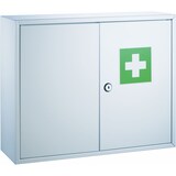 thumbnail of Erste-Hilfe-Verbandschrank Stahl lackiert 450x150x360mm weiß Packung mit 4 Stück