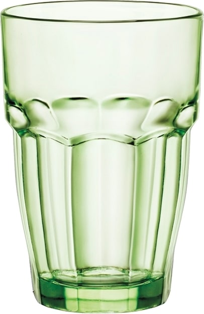 24 x Rock Bar Lounge Mint Longdrink 37cl * - stapelbar  (grün) - Bormioli Rocco (gehärtet)