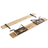 thumbnail of Biergarten-set met tafel 180 cm en banken met rugleuning Oviala