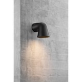thumbnail of Applique murale FRONT Single Aluminium Noir, H.15.6 - IP44 - GU10 / Extérieur