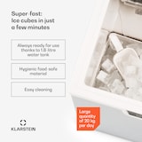 thumbnail of Icefestival Cube Eiswürfelbereiter 400W 1,9l 20kg/24h Edelstahl