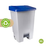 thumbnail of DENOX Selectieve afvalbak met pedaal 80 liter. Blauwe kleur.