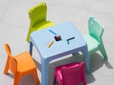 thumbnail of garbar JAN Kinderstuhl-Tisch Indoor, Outdoor Set 4+1 Himmelblau/Fuchsia/Orange/Limettengrün/Aquaminze