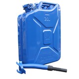 thumbnail of Metallkanister blau 20 Liter inkl. Ausgießer flexibel + Halter Benzin Diesel