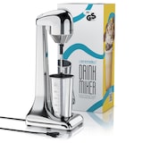 thumbnail of Arendo Getränkemixer elektrisch, 500 ml, 100 W, 2 Geschwindigkeitsstufen, für Protein Drinks Smoothies Eischnee Cocktails, Silber