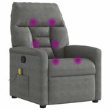 thumbnail of vidaXL Massagesessel Dunkelgrau Mikrofasergewebe