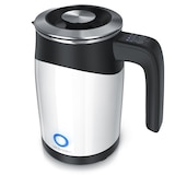 thumbnail of Arendo Wasserkocher 0,5 l, 1100 W, Edelstahl Single Reisewasserkocher Mini, Temperatureinstellung, weiß