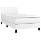 thumbnail of vidaXL Boxspringbett mit Matratze & LED Weiß 100x200 cm Kunstleder