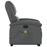 thumbnail of vidaXL Massagesessel mit Aufstehhilfe Elektrisch Grau Kunstleder