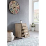 thumbnail of Rollcontainer Sonoma 33 x 63 x 38 cm Holz Schubladenschrank Schreibtisch, Büro Schrank mit 5 Schubladen, Container Rollschrank klein Standcontainer