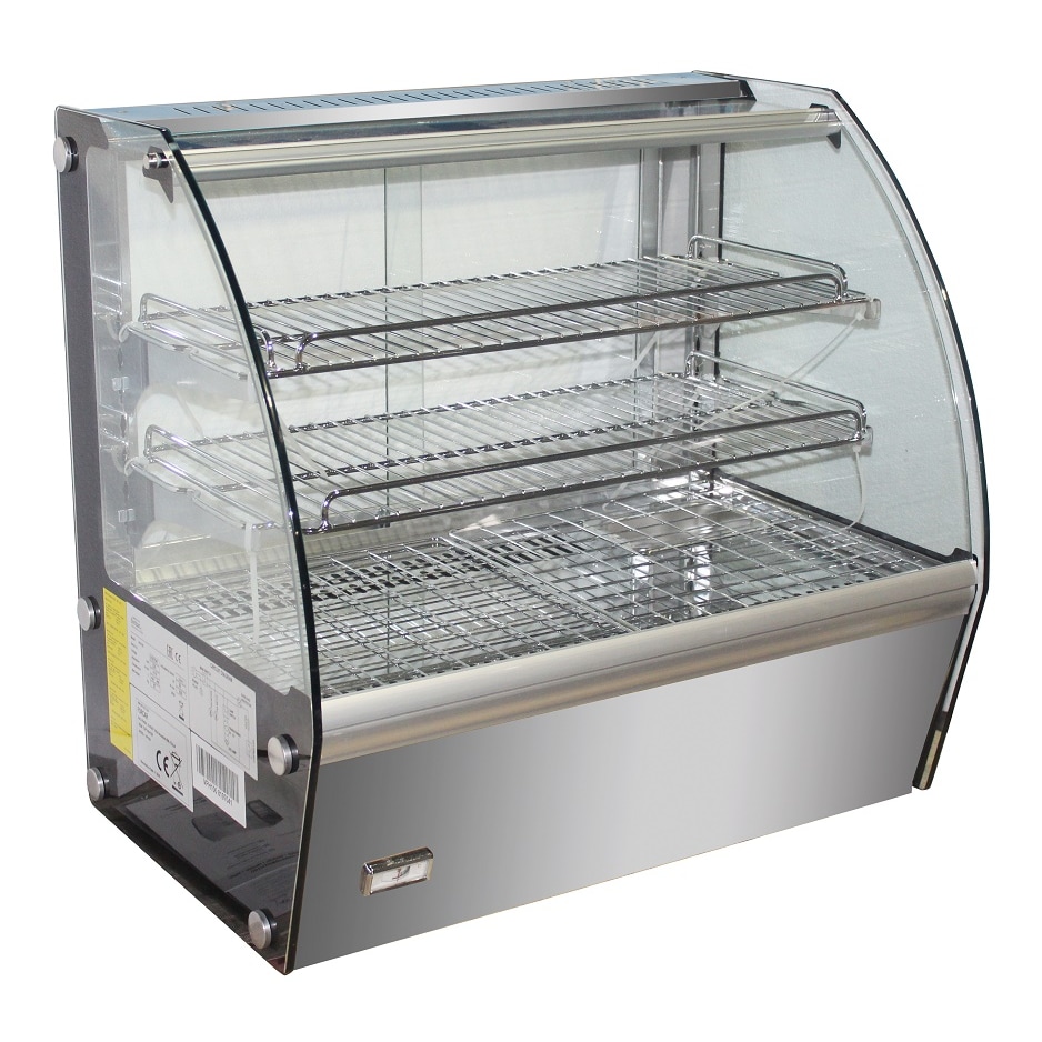 Chefgastro Wärmevitrine 100 L BxTxH 682x450x675mm
