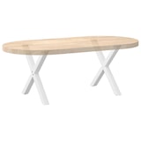 thumbnail of Pieds De Table Basse En Forme De X, 2 Pièces, Blanc, 60 X (42 43) Cm, Acier