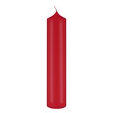 thumbnail of Altarkerzen 10 % Bienenwachs-Anteil Weihnachtsrot Erdbeere 300 x Ø 80 mm, 4 Stück (einzeln cellophaniert)