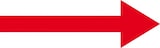 thumbnail of Aufkleber I Richtungspfeil, RoHS konform, rot, Folie, selbstklebend, 50x15mm, 10/Bogen