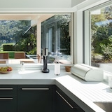 thumbnail of Relaxdays Messerblock rund, Messerhalter unbestückt, universal, Messeraufbewahrung mit Borsten, HxD: 22 x 11 cm, weiß