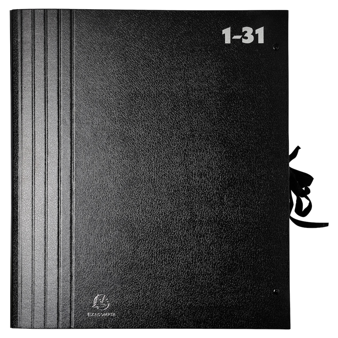 Exacompta - Réf. 61650B - 1 trieur accordéon grande capacité - 32 compartiments numériques de 1 à 31 - pour A4 - couleur noir