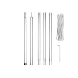 thumbnail of Kit de fijación con mástil, cuerda y estacas, metal, diámetro 25 mm, altura 250 cm