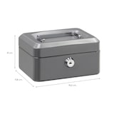 thumbnail of ARREGUI Elegant C9216 Geldkassette aus Stahl | 15 cm breit | Abschließbare Kasse mit Geldeinsatz | Kleine Geldkassette mit Schlüssel und Münzeinsatz