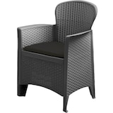 thumbnail of Set Akita Salottino con 2 Poltrone e Tavolino Antracite in Polipropilene