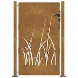 thumbnail of vidaXL Poort grasontwerp 105x130 cm cortenstaal