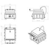thumbnail of Combisteel wafelijzer Brusselse wafels roestvrij staal