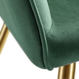thumbnail of tectake Eetkamerstoel Marilyn fluweellook, gouden poten - donkergroen/goud, Set van 6 - 404004