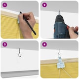 thumbnail of vidaXL Rollo mit Vorhängen Gelb 120 x 220 cm Bambus