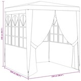 thumbnail of vidaXL Profi-Partyzelt mit Seitenwänden 2,5×2,5m Anthrazit 90 g/m²