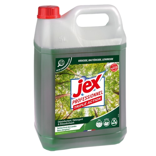 Jex Professionnel désinfectant Triple Action Forêt des Landes 5L - nettoie, désinfecte et parfume
